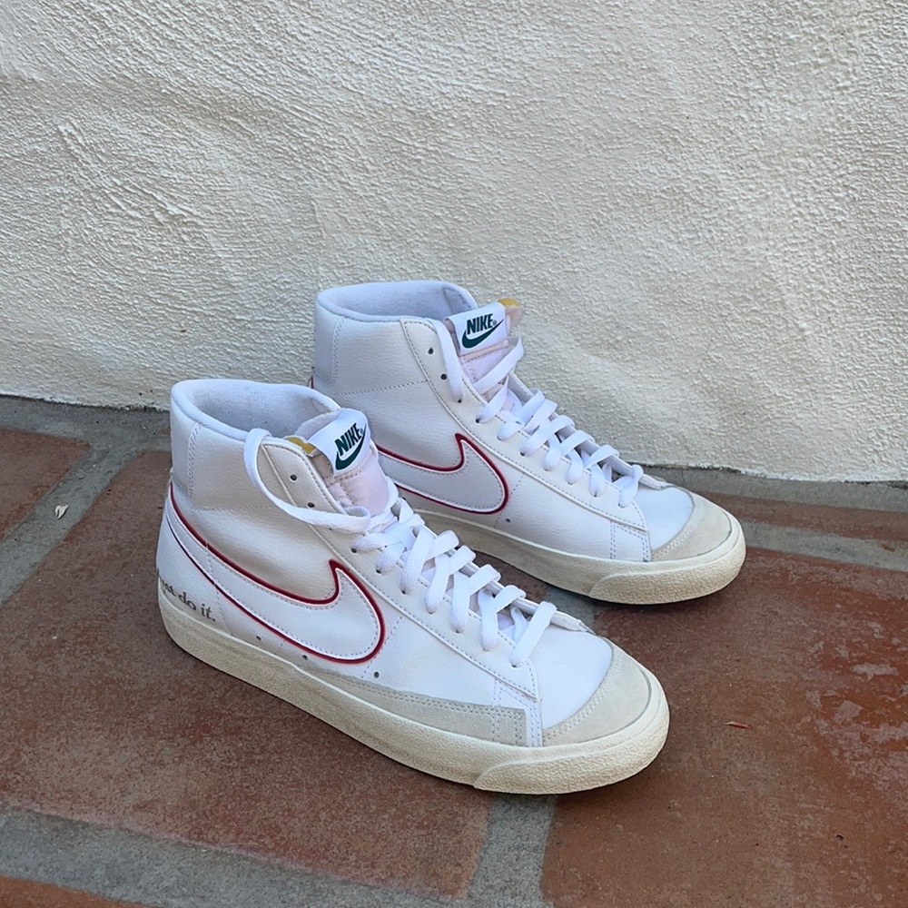 Nike Mid Blazer 77 Just Do It White/Red Sz.9